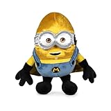 Famosa Softies 760024511 New Minions Super Hero aus dem Film Despicable Me 4, Minion-Spielzeug mit glänzendem Stoff, Plüschtier mit weicher Füllung, für Kinder ab 0 Jahren