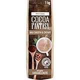 Cocoa Fantasy Milk Smooth & Creamy, 1kg Kakao Pulver für cremige heiße Schokolade, Trinkschokolade, 14% Kakaoanteil