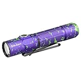 OLIGHT Warrior 3S Taktische Taschenlampe 2300 Lumen, Extrem Helle Taschenlampe mit 5 Modi, USB Aufladbar mit Abstandssensor IPX8 wasserdicht für Camping Wandern Survival und Suche (lila)