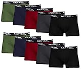 MERISH Boxershorts Herren 10er Pack / 15er Pack S-5XL Unterwäsche Unterhosen Männer Men Retroshorts 415 (410a 10er Set Mehrfarbig, l)