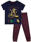 Harry Potter Mädchen Hogwarts Schlafanzug Blau 134