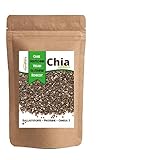 Mynatura Chia Samen 1x 1000g I Chiasamen I Pflanzlich (Salvia hispanica L.) I Rohkostqualität I ohne Zusätze I Salat I Smoothie I Ernährung I Diät I (1x 1000g Beutel)