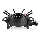 Tristar Fondue-Set für bis zu 8 Personen, 1,5 Liter Fassungsvermögen, inklusive Edelstahlgabeln, 1000 Watt, FO-1107