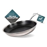 SOBCZYK Hybrid Bratpfanne 20 cm | Beschichtete Pfanne Induktion für alle Kochplatten | Für Ofen und Spülmaschine Geeignete Bratpfanne mit Antihaftbeschichtung | Non Stick Pan | Frei von PFAS