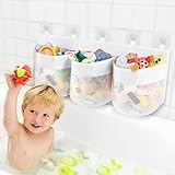 Spielzeugnetz Badewanne, 60CM Badespielzeug Aufbewahrung Badewannenspielzeug Aufbewahrung Netz Badewannenspielzeug Badespielzeug Aufbewahrungstasche Spielzeug Organizer Badenetz für Spielzeug