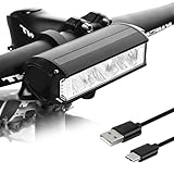 Glückpa LED Fahrradlicht Vorne, 1400 Lumen, 4500mAh Super Akku-Kapazität Fahrradbeleuchtung，Fahrradlampe Extrem Hell, StVZO Standard, Fahrrad Licht Vorne mit 5 Lichtmodi, Fahrradlampe Vorne mit USB C