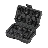 Hoteche 8PC 1/2“DR Schlagschrauber Torx Nüsse Set, T30-T80, CR-MO Material, schwarze Phosphatbeschichtung, inkl. Blasform-Box - Kraft-Bit-Stecknuss Set für professionelle Anwendungen