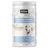 AniForte Bierhefe Pulver für Hunde 500g - Naturprodukt für glänzendes, kräftiges Fell & Vitale Haut, Mit Biotin & Vitamin B für Hunde