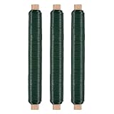 Nordstern Blumendraht Basteldraht Grün 3er Pack - Wickeldraht Ø 0,65 mm x 38 m