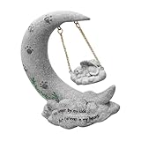 Happyyami Haustier Grabstein Tierstatut Ornament Haustier Hund Gedenkgeschenk Grabsteine ​​für Grabsteine ​​für Haustiere Gedenksteine ​​für Haustiere Hunde-tribut-Statue Kunstharz