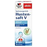 Doppelherz Spitzwegerich Hustensaft V – Pflanzliches Arzneimittel zur Besserung der Beschwerden bei Erkältungskrankheiten der Atemwege – 2er Pack (2 x 150ml)