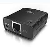 CSL - LAN Printserver Druckerserver - Fast Ethernet - USB2.0 High Speed - LRP Print Server für Windows – Netzwerk USB zu RJ45 - DHCP fähig, TCP/IP – inkl. Netzteil und Ethernetkabel – Neues Modell