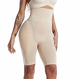 PANGHUBO Bauchweg Unterwäsche Hoch taillierte Body Shaper Shorts Shapewear für Frauen Oberschenkel Schlankheitstechnologie Miederhosen Formend (A, XXXXXXL)