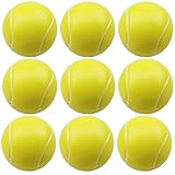 Gobesty Schaumstoffbälle, 9 Stück Schaumstoff-Tennisbälle Mini Sportbälle Schwamm Tennisball Antistressbälle Softball Klein für Kinder und Erwachsene