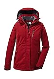 Killtec Damen Outdoorjacke Funktionsjacke mit abzippbarer Kapuze KOW 140 WMN Jckt wasserdicht, Winddicht, atmungsaktiv 00400-rot 46