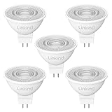 Linkind 12V GU5.3 Led 3.4W, 35 Watt ersetzt, 2700K Warmweiß 36° Abstrahlwinkel LED Spot MR16, 360Lm AC/DC 12V LED Leuchtmittel, 25,000 Std. Lebensdauer, Nicht dimmbar, 5 Stück