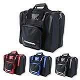 EMAX | Pro Bowl Bowlingtasche - Deluxe Single Tote | Bowling-Ball-Tasche mit Schuhfach | EIN-Ball-Tasche | Bowling Bag | Schwarz