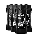 AXE 3-in-1 Duschgel & Shampoo Black XL – Bodywash und Shampoo für Körper, Gesicht und Haar - 4 Stück