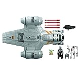 Hasbro Star Wars Mission Fleet The Mandalorian The Child Razor Crest Duell im Outer Rim 6 cm große Figur und Fahrzeug