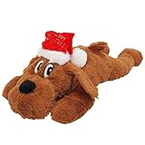 Nobby Xmas 65625 Plüsch Hund Schlappi 42 cm, Braun