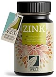 Zink 25mg - 365 Tabletten (vegan) mit Zink-Bisglycinat (Zink-Chelat) für höchste Bioverfügbarkeit - laborgeprüft, hochdosiert, ohne unerwünschte Zusatzstoffe - 1 Jahresvorrat - NatureWell