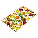 Aquarell Obst Badezimmer Waschtisch Tablett für Arbeitsplatte, dekorative Tabletts mit Griffen, Acryl-Waschbecken, Seifenschale für Schminktisch, Couchtisch, Heimdekoration