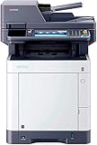 Kyocera Klimaschutz-System Ecosys M6230cidn 3-in-1 Farblaser Multifunktionssystem. Drucker, Kopierer, Scanner mit Touchpanel. Mobile Print-Unterstützung für Smartphone und Tablet, Grau