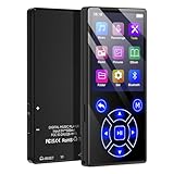 Gueray MP3-Player mit Bluetooth 5.0 Tragbarer MP3 Player 128GB Digitaler Musikspieler mit HiFi-Sound Eingebauter FM-Radio Lautsprecher Unterstützung Sprachrekorder TF-Karte