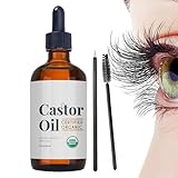 Rizinusöl Bio,Bio-Rizinusöl | Rizinusöl Bio Kaltgepresst 100% Rein | Organic Castor Oil For Hair Growth | Natürlich Rizinus Öl Für Körper | Haare | Nägel | Wimpern | Augenbrauen