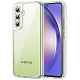 JETech Hülle für Samsung Galaxy A54 5G 6,4 Zoll, Nie Vergilbung Stoßfest Handyhülle, Anti-Kratzt Harte PC Rückseite Schutzhülle (Durchsichtig)