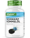 Vit4ever Schwarzkümmelöl - 420 Kapseln - 1000 mg pro Tagesportion - Ägyptisch, naturbelassen & kaltgepresst - Laborgeprüft