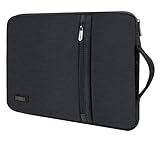 LONMEN Wasserdicht 9.7-10.5 Zoll Laptop Sleeve Hülle Tasche Laptophülle mit Griff für 9.7' 10.5' 11' iPad Pro Air / 10.2' iPad /10' Microsoft Surface Go / 10.5' Samsung Galaxy Tab A S4, Dunkelgrau