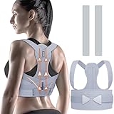 ZINUU Rücken Geradehalter, Haltungskorrektur Rücken Damen und Herren, Posture Corrector, Verstellbarer Schultergurt Haltungskorrektur, Rückenstütze für Rückenschmerzen Lindern (Taille 28'-45')