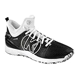 Kempa Unisex Attack Mid Handballschuhe, Sportschuhe, Turnschuhe, schwarz/weiß, 42.5 EU