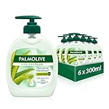 Palmolive Seife Hygiene-Plus Sensitive 6 x 300 ml - Handseife mit Aloe Vera für alle Hauttypen