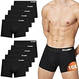 Fullluwaa Boxershorts Men Herren 10/12er Pack Retroshorts Männer Trunks Baumwolle Unterwäsche Weiche und Ideale Passform