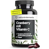 Cranberry Extrakt mit Vitamin C – 25:1 Extrakt (entspricht 20.000mg Cranberries pro Tagesdosis) – 240 Kapseln – laborgeprüft, vegan, hochdosiert, ohne unerwünschte Zusätze