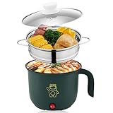 Elektrische Pfanne, Mini Elektrischer Hot Pot, 1.8 Litre Elektrische Hot Pot, Tragbare Antihaft Multikocher, Tragbare Schneller Suppentopf, Elektrischer Kochtopf Für Home Office Dorm+Dampfer