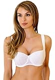 Rosme Lingerie Balconette-BH für Damen, Kollektion Annija, Weiß, Größe 95F