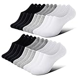 FALARY Sneaker Socken Damen 39-42 FüSslinge FüßLinge & Sneakersocken für Damen Und Herren Unsichtbare Socken No Show Socks Sportsocken für Damen 10 Paar Schwarz Weiß Grau,39-42