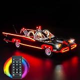 Fernbedienung Licht-Kit Kompatibel mit Lego B'atman: The Classic TV Series Batmobile 76328 (Kein Modell), Led Beleuchtungs Set Compatible with 76328 B'atman The Classic TV Series Batmobile