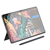 2 Stück Papier Schutzfolie Paperlike Folie für Samsung Galaxy Tab S9 Plus S9 FE+ S8 Plus S7 FE S7 Plus 12,4 Zoll Matte Tablet Blendschutz mit EinfachAnbringung e Zeichnen wie auf Papier