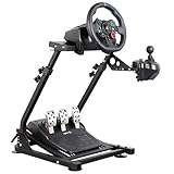 Dshot Racing Radständer (Aktualisierte Version), Höhe und Neigung, verstellbarer Lenkradständer für Logitech G25, G27, G29, G920 PS4 Xbox T500D Fanatech T3PA TGT Fahrsimulator Cockpit