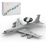 FANUY 1/80 E-3 Sentry Large Jet Military Frühwarnflugzeug Modellbaukasten Set, Simulation Jet Plane Model Kit, Jet Aircraft Spielzeug kompatibel mit Lego (1700 Teile), MOC-128557