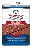 Thompson's WaterSeal Holzlasur und Versiegelung, einfarbig, wasserdicht, Sedona Rot, 3,5 l