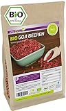 Vita2You Bio Goji Beeren 1kg Zippbeutel - ungeschwefelt - Ökologischer Anbau - Wolfsbeeren - 1000g - Premium Qualität