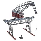 FALLER Brückenkran Modellbausatz mit 239 Einzelteilen 230 x 201 x 250 mm I Modelleisenbahn Zubehör H0 Gebäude I Modelleisenbahn H0 Brückenkran, Weiß