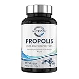 Propolis 2000mg | 90 hochdosierte Propolis Kapseln | Natürliche Unterstützung des Immunsystems, Linderung von Halsschmerzen und starkes Antioxidans - Nutriota