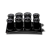 T3 Volumizing Hot Rollers Luxe – Set mit 4 beheizten 44-mm-Lockenwicklern und 4 beheizten 38-mm-Lockenwicklern mit 2 Temperaturstufen und keramischen Heizelementen Black