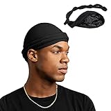 Atmungsaktive Kopftuch Sports Bandana Cap Silky Durag Seidige Wellenkappen für Herren Fahrrad Kopfbedeckung Kopftuch Hat Schnelltrockned Männer Bikertuch Radsport Mützen für Laufen Fahrrad Motorrad